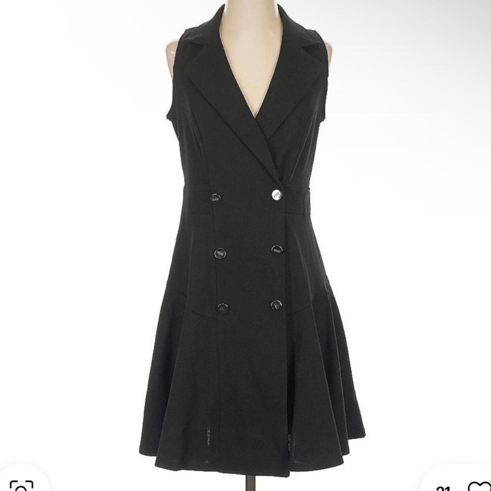 Elegant DKNY Black Sleeveless Dress
